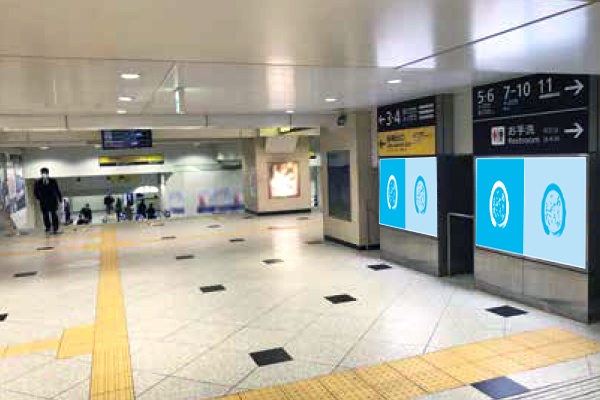 JR西日本　駅ポスター　大阪駅桜橋LED4セット