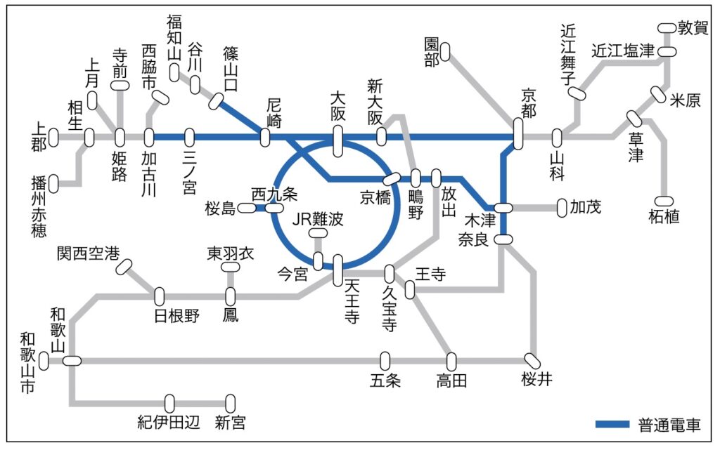 ドア横掲出路線図